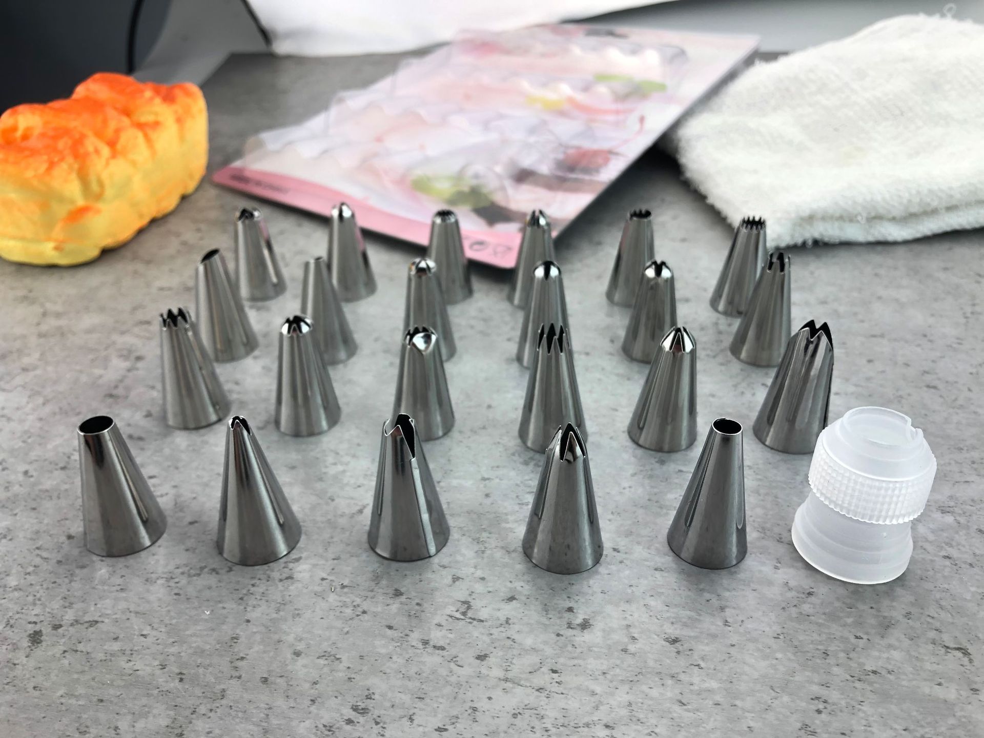 Piping tip set 7/11/23 Cream tip set Stainless Steel piping tip Cake piping tip set Baking tools pic 5