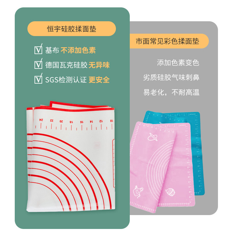 70*50cm extra-large silicone pad, kneading pad, rolling pad, heat-resistant and non-stick baking tool, panel and dough pad pic 6