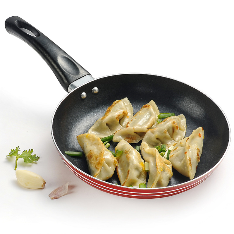 XJ10 household cooking pan, non-stick pan, flat egg frying pan, kitchen hot oil pan, breakfast pancake, small frying pan pic 1