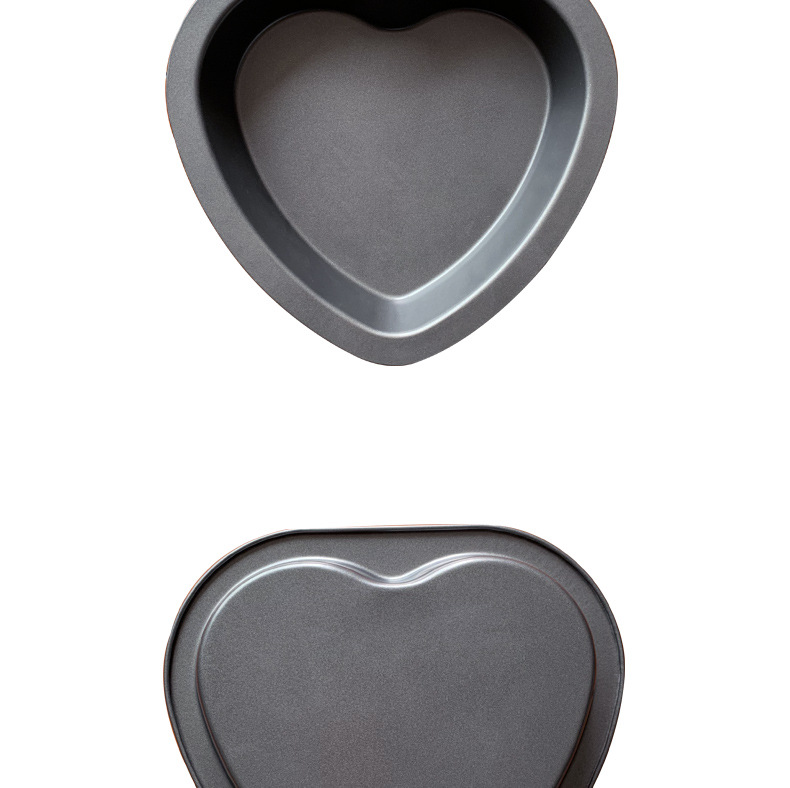 XJ71 Heart-shaped baking tray, 9-inch / 11-inch heart-shaped non-stick pizza mold, solid base, popular cake baking tray pic 7