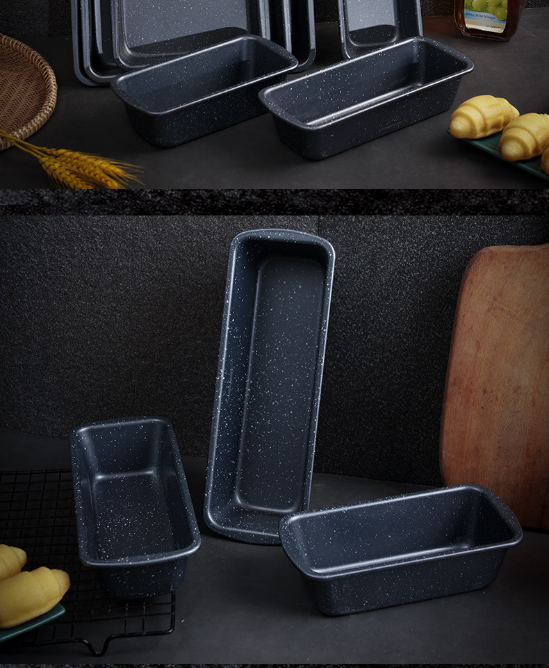 Rectangular baking tray, thickened toast, carbon steel baking tray, cake mold, marble oven, home cake mold pic 11