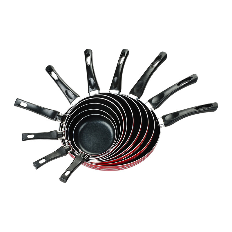 XJ10 household cooking pan, non-stick pan, flat egg frying pan, kitchen hot oil pan, breakfast pancake, small frying pan pic 7