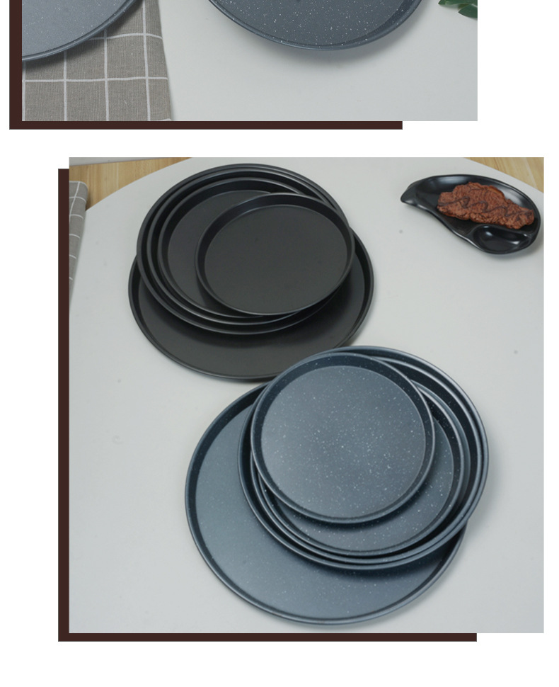 Thickened pizza pan 9/10/11/12/14-inch carbon steel pizza baking pan round non-stick baking pizza pan pic 10