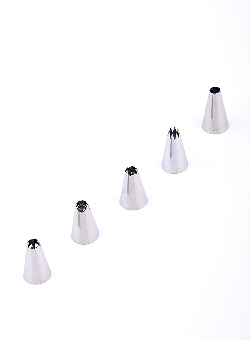 Stainless steel piping tip card holder set, cake cream piping bag, DIY baking bean cookie tool set pic 9