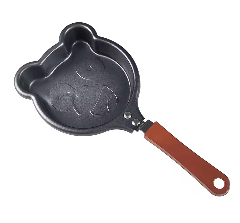 12cm cartoon mini egg pan, non-stick pan, breakfast pan, animal-shaped egg pan, mini pan pic 12