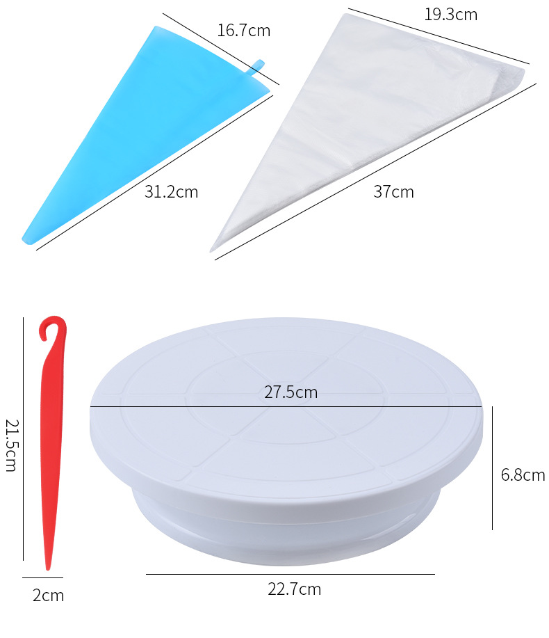 Stainless steel piping nozzle set of 66 pieces, cream cake decoration baking set, baking tools and supplies pic 8