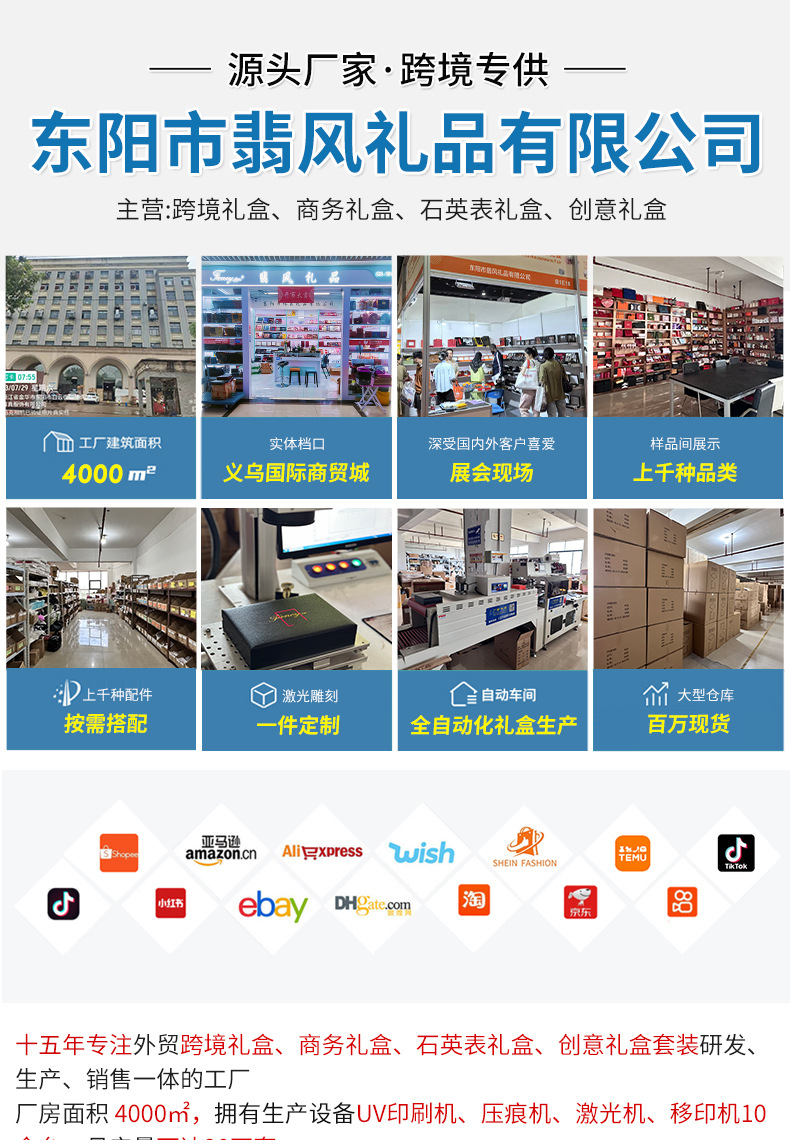 新款时尚男士高档商务礼品套装手表钱包墨镜礼盒套装节日送礼套盒详情1