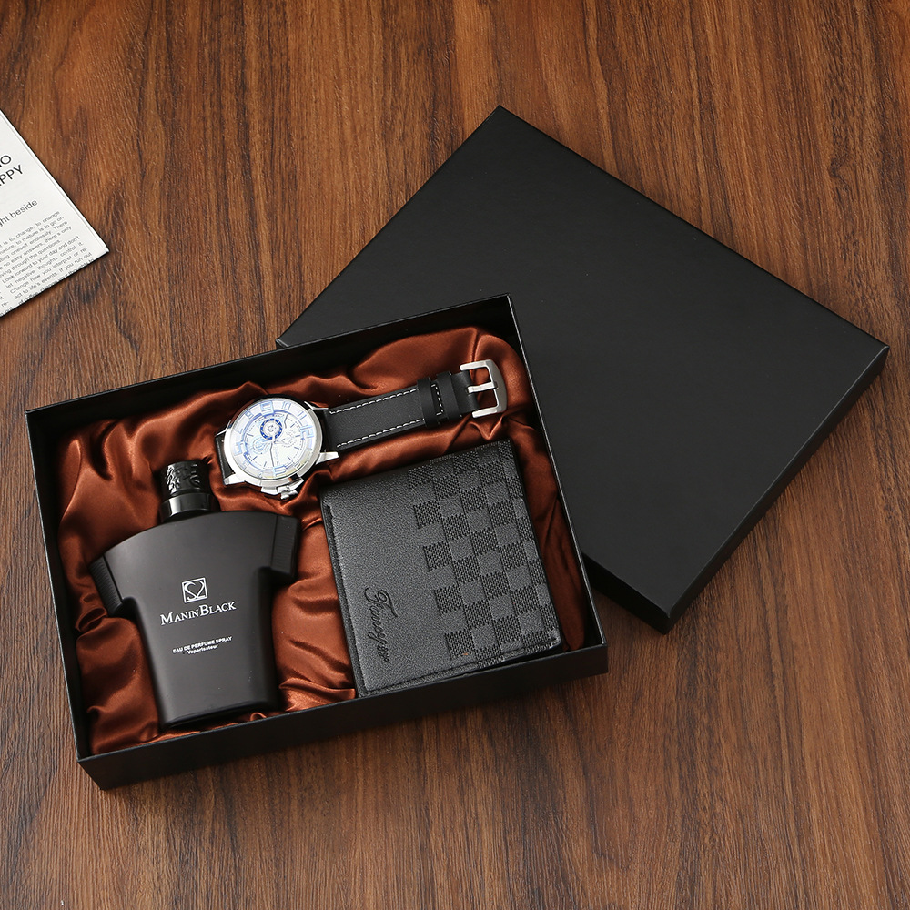 圣诞节跨境男士商务礼品套装香水手表钱包送礼套装感恩节商务礼品详情4