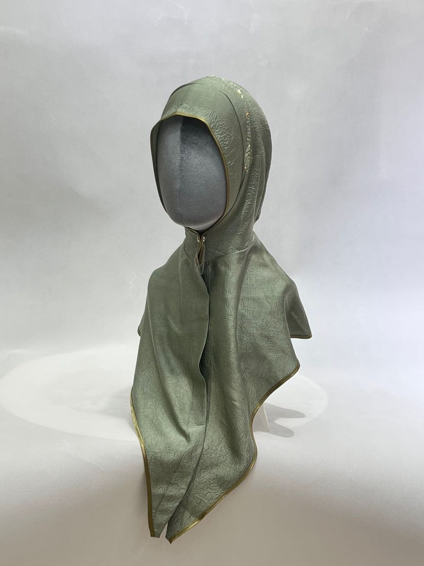 新款穆斯林帽子 披肩帽 包头巾 围巾长巾 头巾 缎面 真丝 雪纺详情1