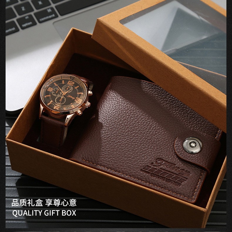 When a company opens, it gives its clients watch straps as business souvenirs. On its anniversary, it presents its employees with wallet gift sets pic 28