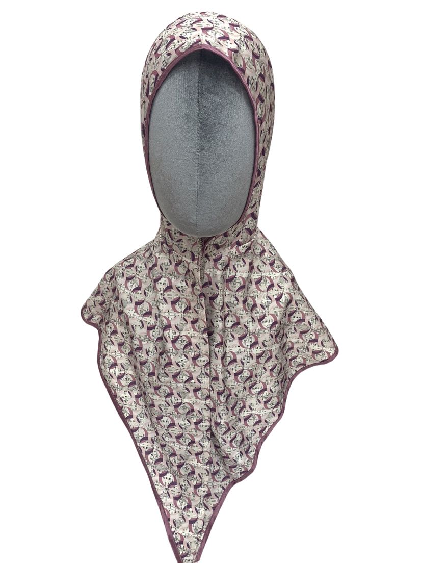 马来西亚中东非洲热销烫钻穆斯林披肩帽印花头巾飘带丝巾女士包头详情2