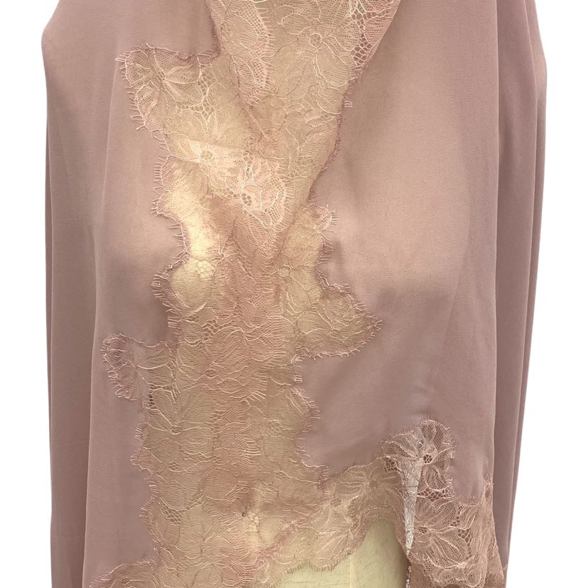 大尺寸蕾丝花边长巾穆斯林头巾 婚姻围巾 阿曼女性包头巾详情4