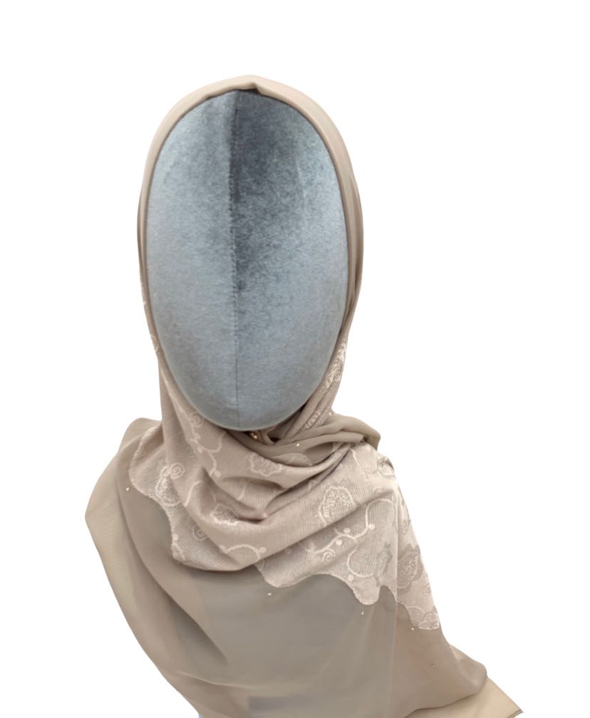 外贸针织雪纺拼接长巾棉麻围巾穆斯林包头女围脖详情1