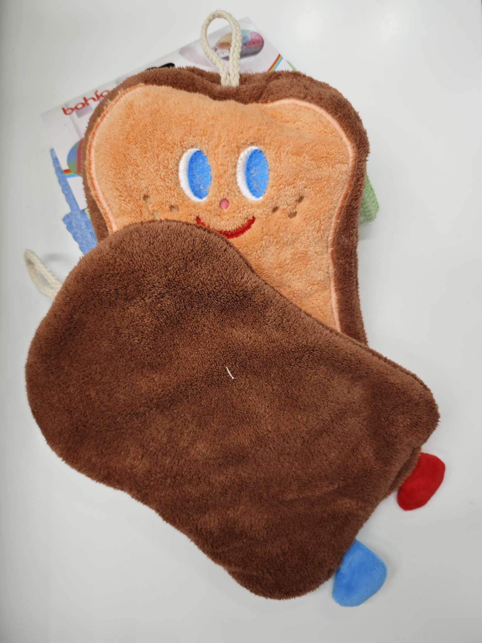 Thickened double-layer hanging cute pet Shanrong Lake hand towel pic 1