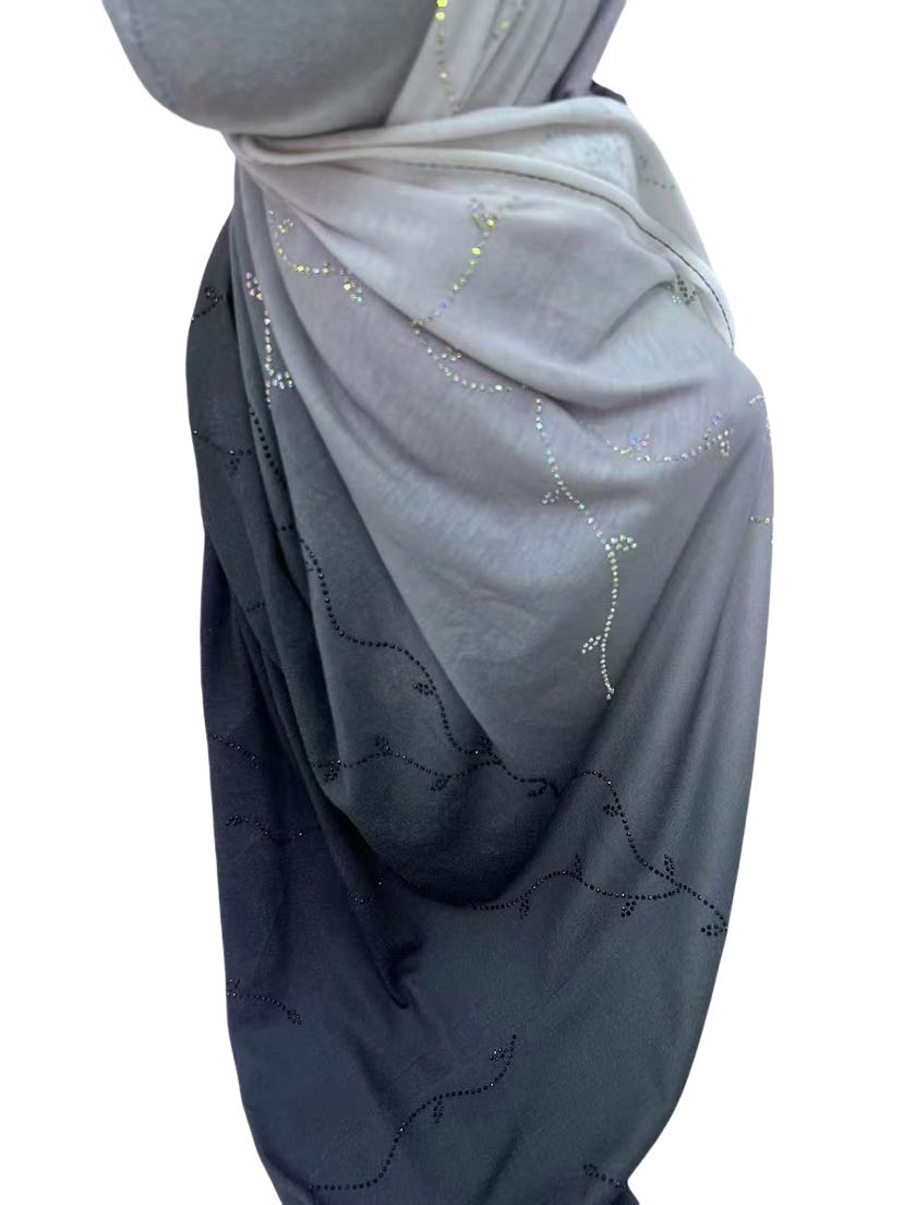 170丝光棉莫代尔汗布纯棉纯色单色头巾穆斯林女长巾透气美国详情4