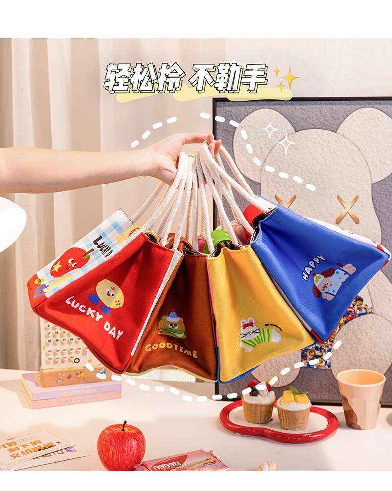 上班族带饭保温保冷饭盒袋加厚手提便当包学生高颜值冰包大容量详情10