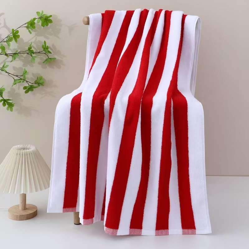 Cross-border supermarket thickened and widened pure cotton bath towel for star hotels 76*180cm pic 5