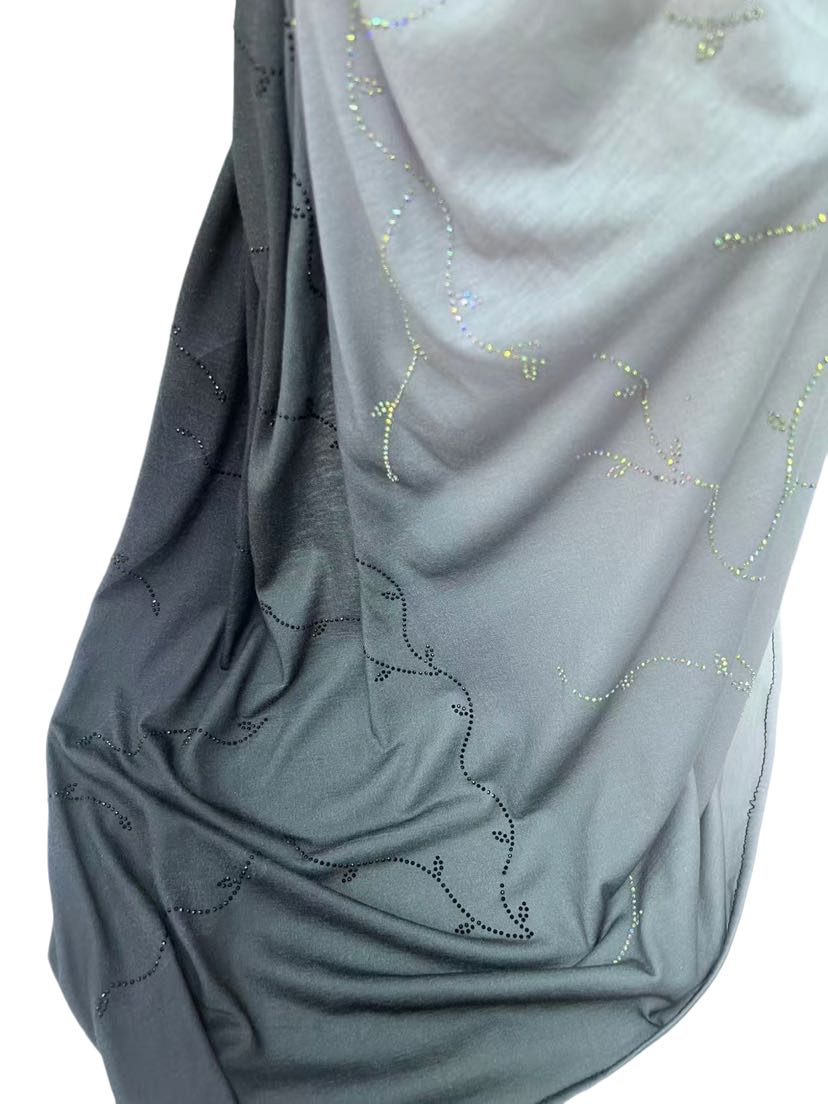 170丝光棉莫代尔汗布纯棉纯色单色头巾穆斯林女长巾透气美国详情5