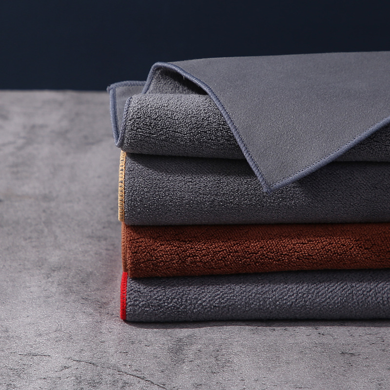 Hot-selling double-sided high-cleaning suede car wash towel pic 5
