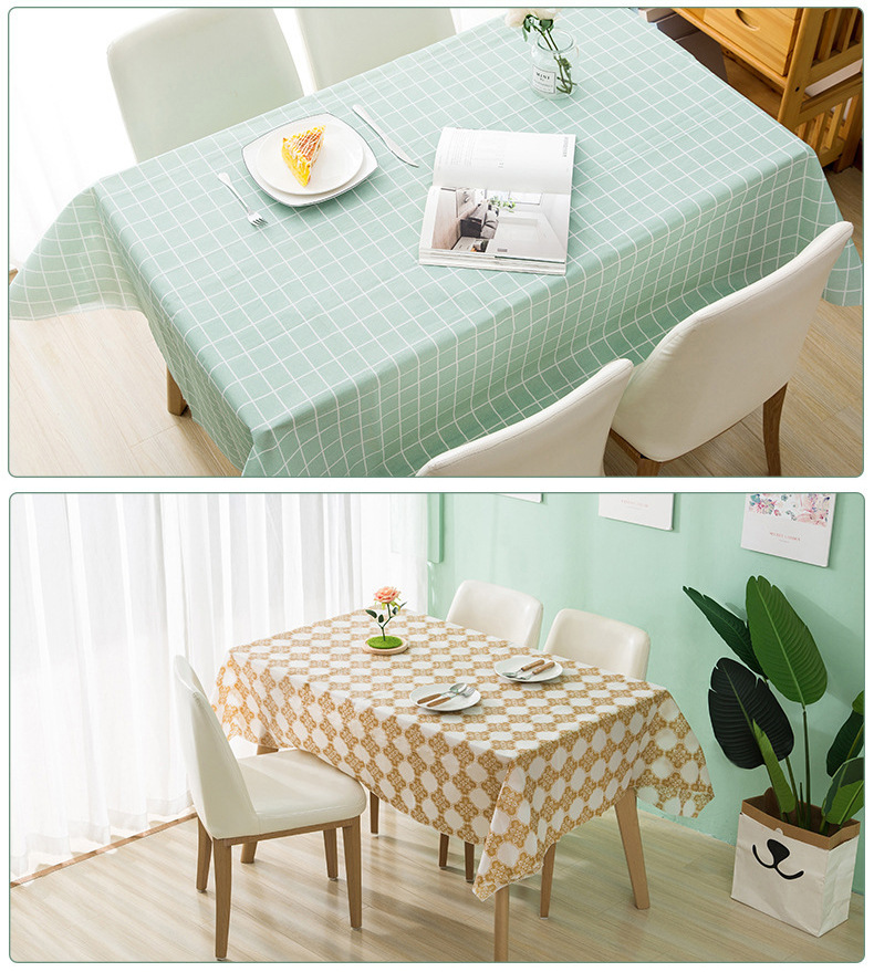 European-style rectangular embroidered lace tablecloth, table cloth, stain-resistant and durable household decorative fabric pic 6
