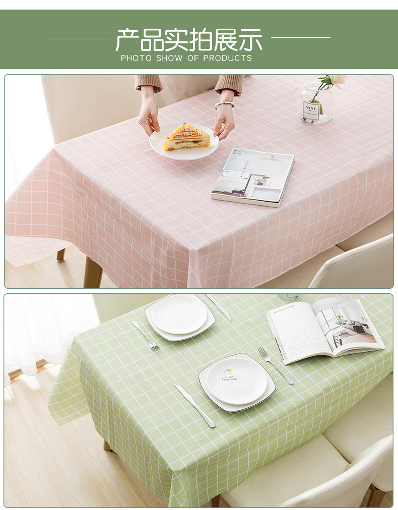 European-style rectangular embroidered lace tablecloth, table cloth, stain-resistant and durable household decorative fabric pic 5
