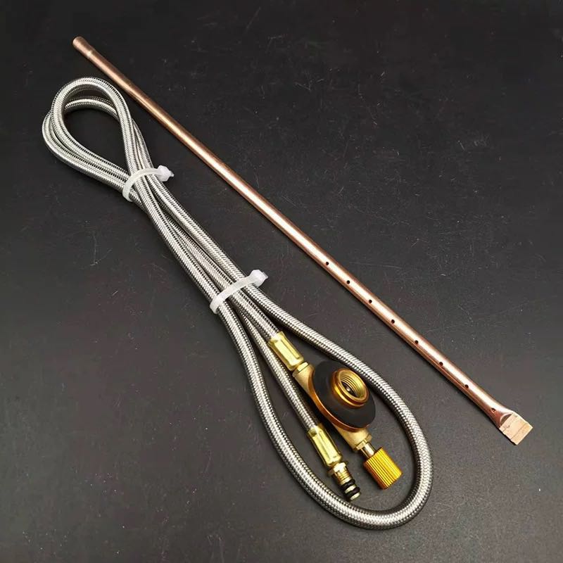 黄铜长杠泄压充气阀户外工具气罐配件野营扁气罐冲阀GAS TORCH详情3