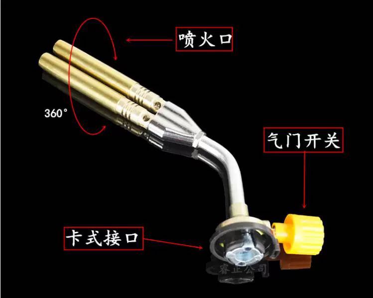 2108铜管焊枪喷火 枪喷枪点火器高温户外烧烤点炭工具便携喷枪详情1
