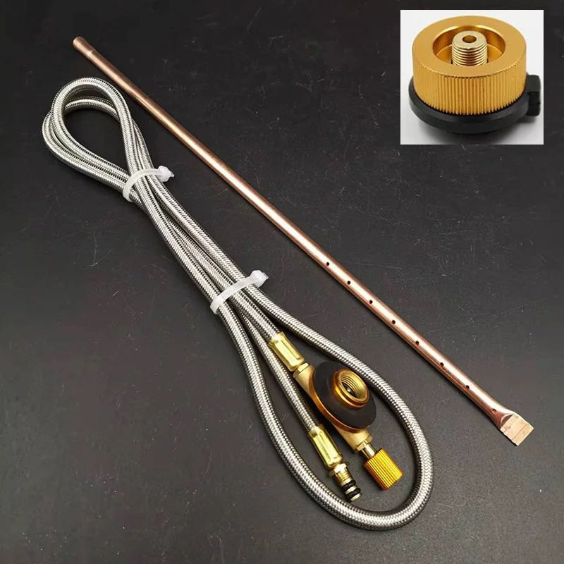 黄铜长杠泄压充气阀户外工具气罐配件野营扁气罐冲阀GAS TORCH详情2