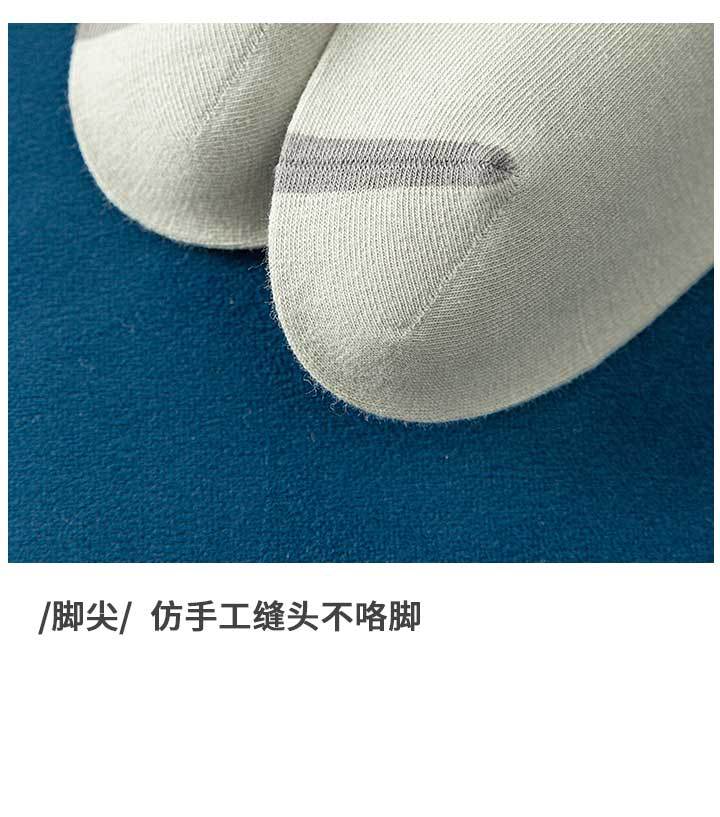 Men's embroidered letter M low-top short socks ins black and white men's socks Sports academy style breathable cotton youth boat socks pic 18