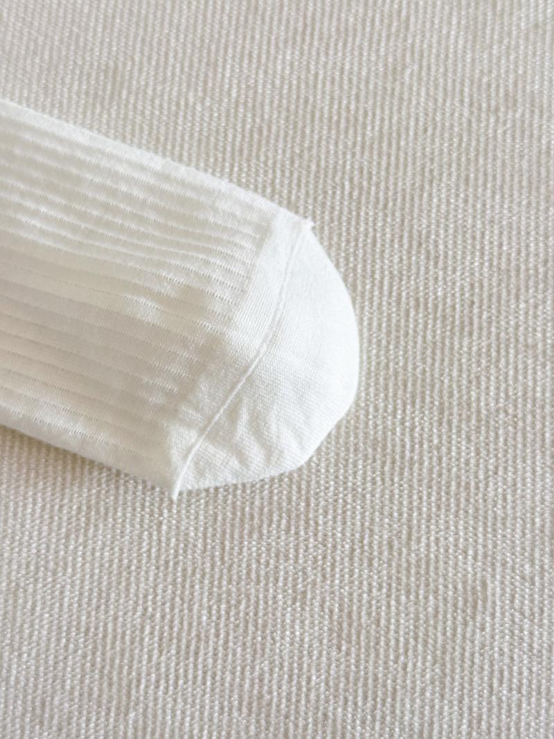 26 Spring New Collection: Korean version white color block, rolled seam, boneless cotton mid-calf women's socks, embroidered cake trendy socks pic 23