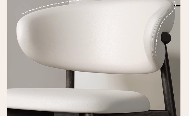 法式中古风实木餐椅2025年新款意式极简美式复古奶油色白蜡木椅子奶油风暖色调凳子橡胶凳子详情34