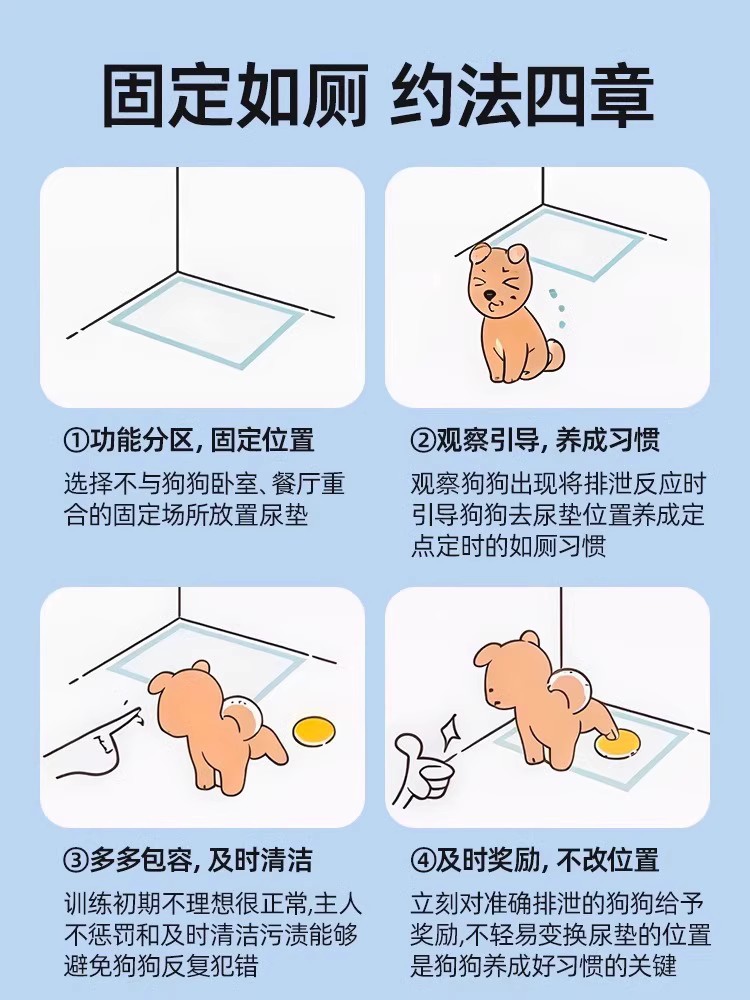 狗狗尿垫加厚除臭吸水尿片吸尿纸100片猫咪兔子尿不湿宠物隔尿垫详情12