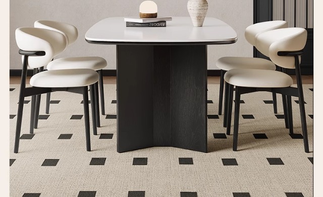 法式中古风实木餐椅2025年新款意式极简美式复古奶油色白蜡木椅子奶油风暖色调凳子橡胶凳子详情14