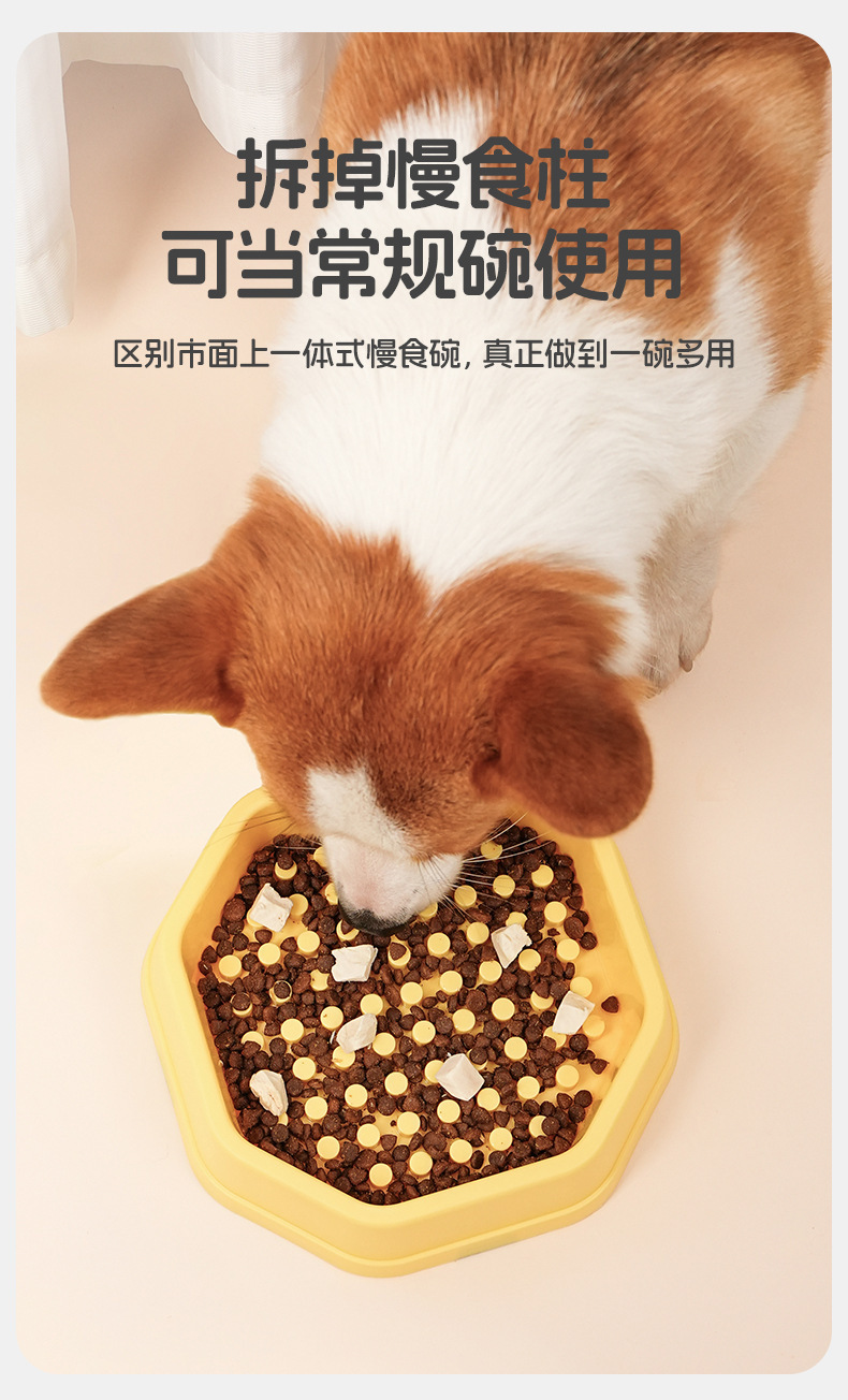 智能投喂器慢食碗宠物用品猫碗狗碗便携出行装详情8