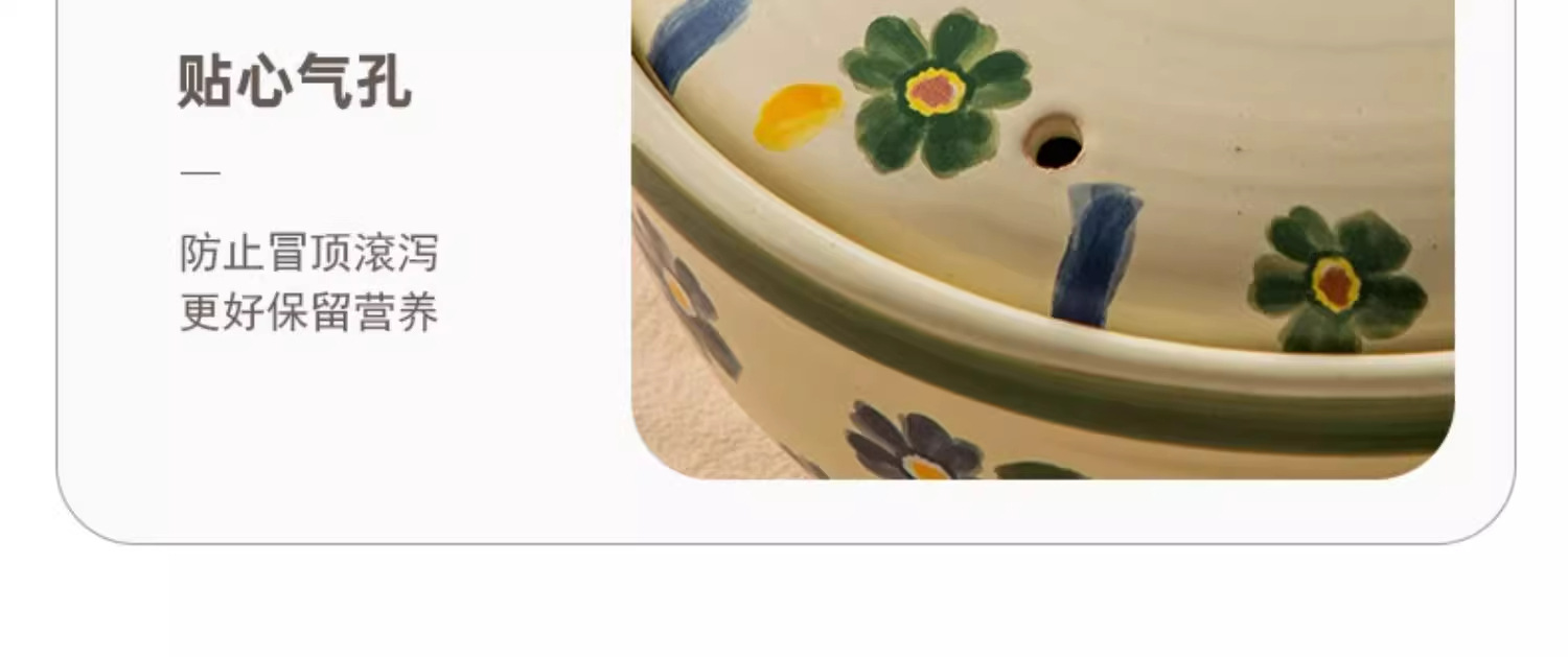 Hand-painted blue cherry blossom clay pot, clay pot for soup, household gas stew pot, Japanese ceramic stew pot, gas stove soup pot pic 21