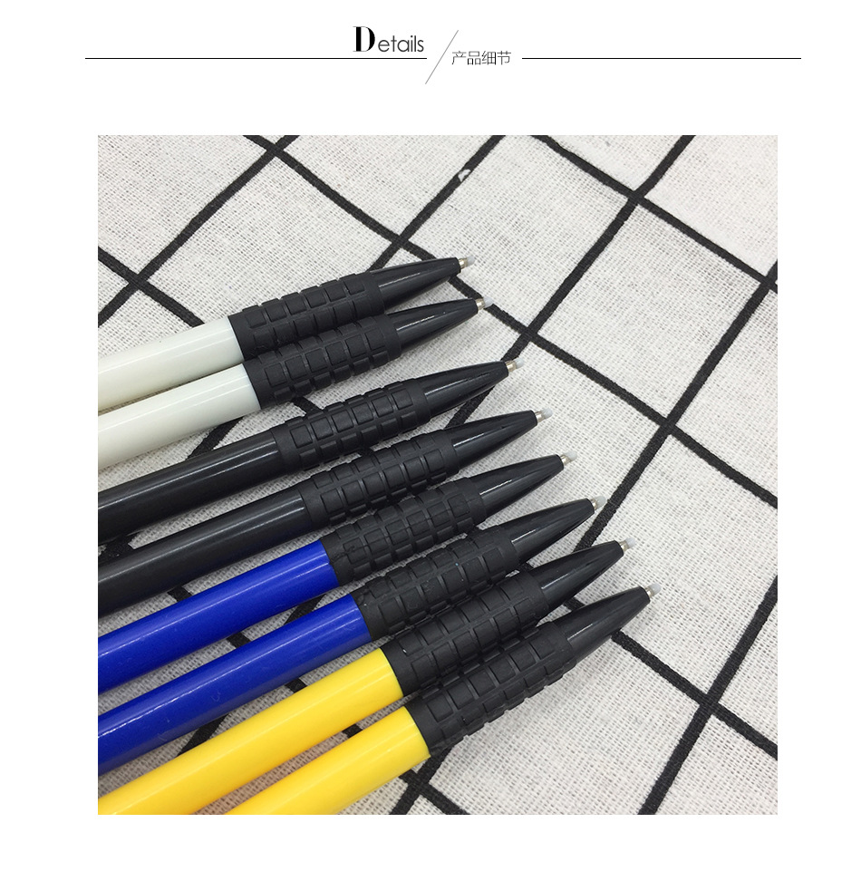 Factory direct sales of modern beauty office stationery, student supplies, plastic press ballpoint pens, gel pens, ballpoint pens, blue pic 7