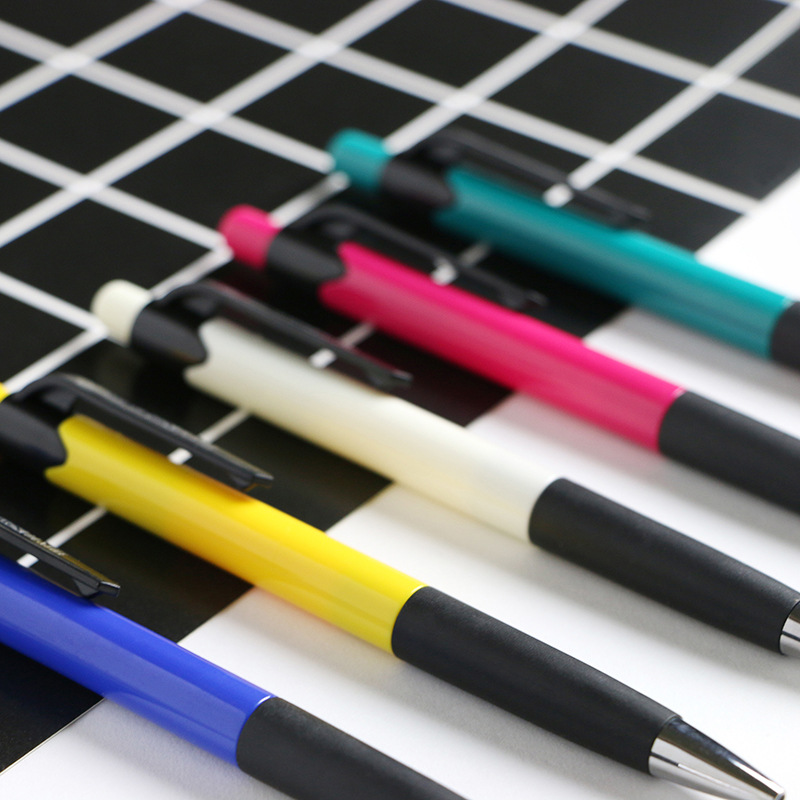 现代美2006中性笔简约按动商务签字笔学生文具用品0.5mm子弹头笔详情3