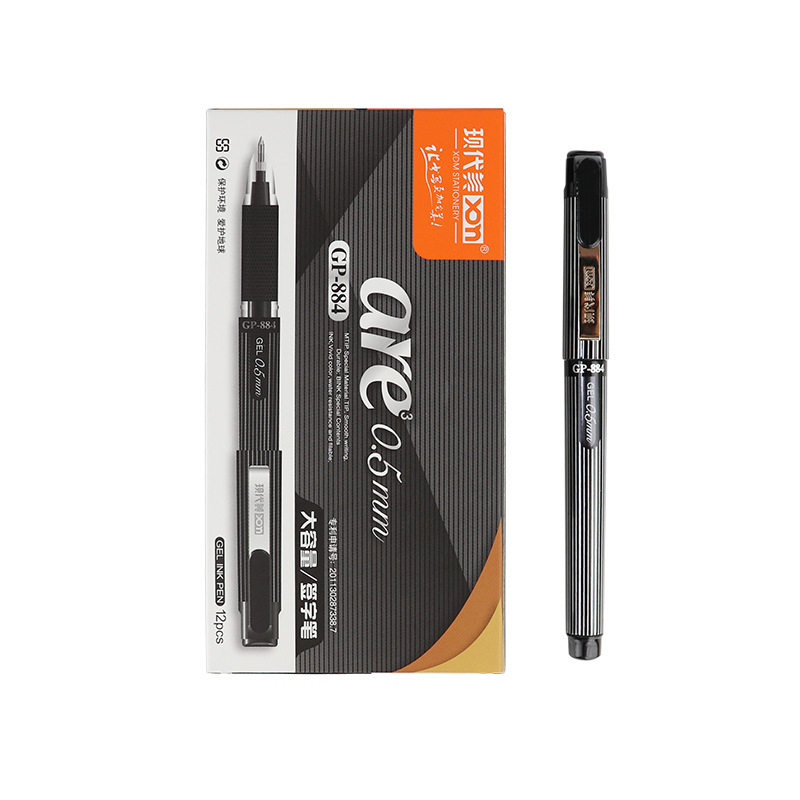 Modern Beauty 884 large-capacity 0.5mm bullet pen, office and student universal gel pen factory direct sales pic 6