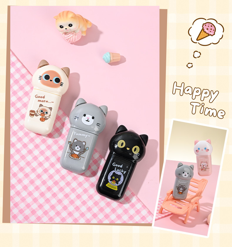 厂家直销高颜值修正带可爱毛球涂改带改错带学生文具详情9