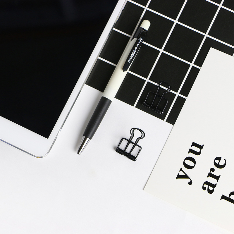 现代美2006中性笔简约按动商务签字笔学生文具用品0.5mm子弹头笔详情4