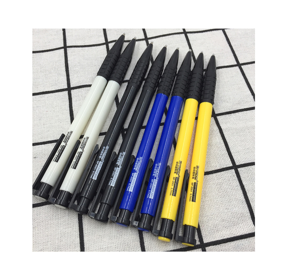 Factory direct sales of modern beauty office stationery, student supplies, plastic press ballpoint pens, gel pens, ballpoint pens, blue pic 8