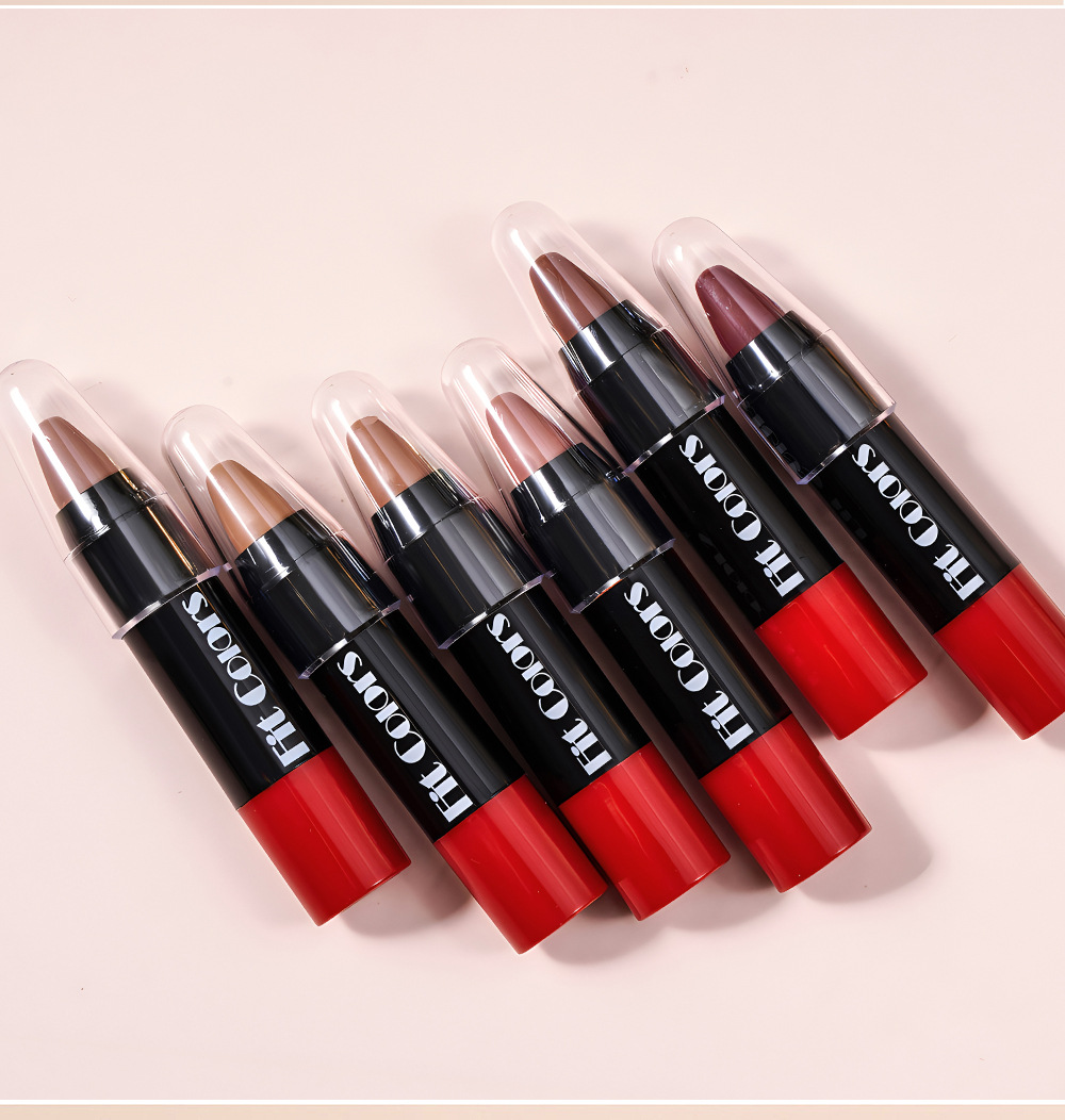 Fit Colors 6-color velvet matte crayon lipstick set, long-lasting non-stick cup, moisturizing lipstick, cross-border makeup pic 14