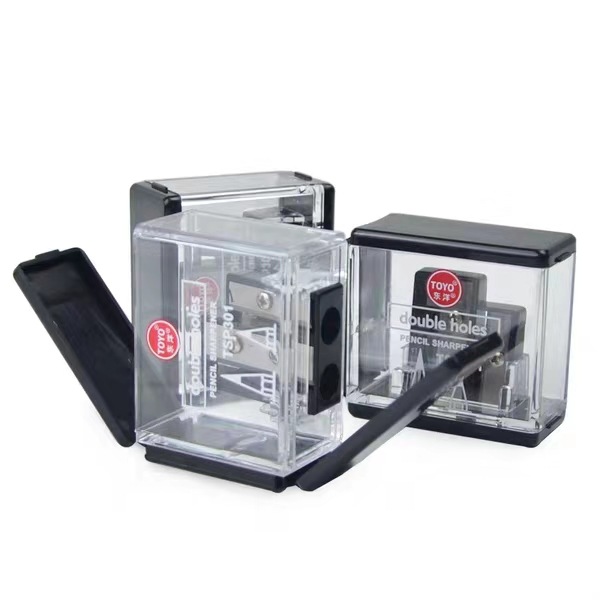 Wholesale of Dongyang SP301 double-hole pencil sharpener, pencil sharpener, pencil shaver, multi-functional pencil sharpener for students and children pic 1