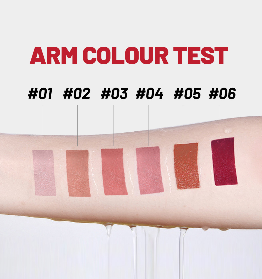 Fit Colors 6-color velvet matte crayon lipstick set, long-lasting non-stick cup, moisturizing lipstick, cross-border makeup pic 10
