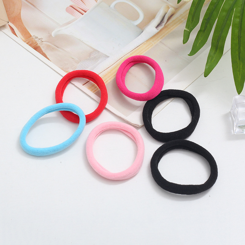 Wholesale of 72 large towel loops for cross-border trade, hair accessories in card bags, high-elasticity rubber bands, hair ties, and Korean hair ties pic 8