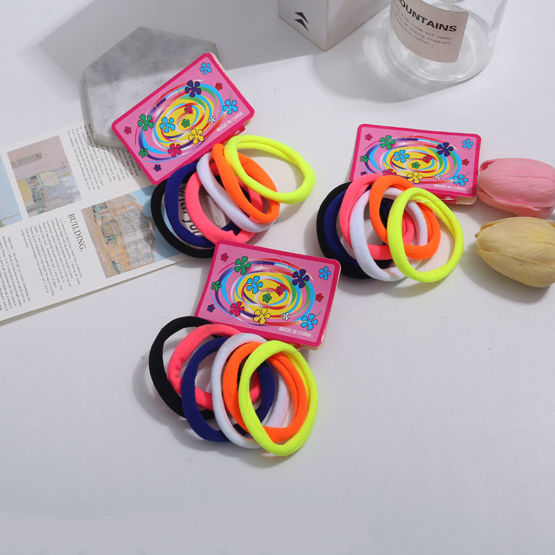 Wholesale of 72 large towel loops for cross-border trade, hair accessories in card bags, high-elasticity rubber bands, hair ties, and Korean hair ties pic 42