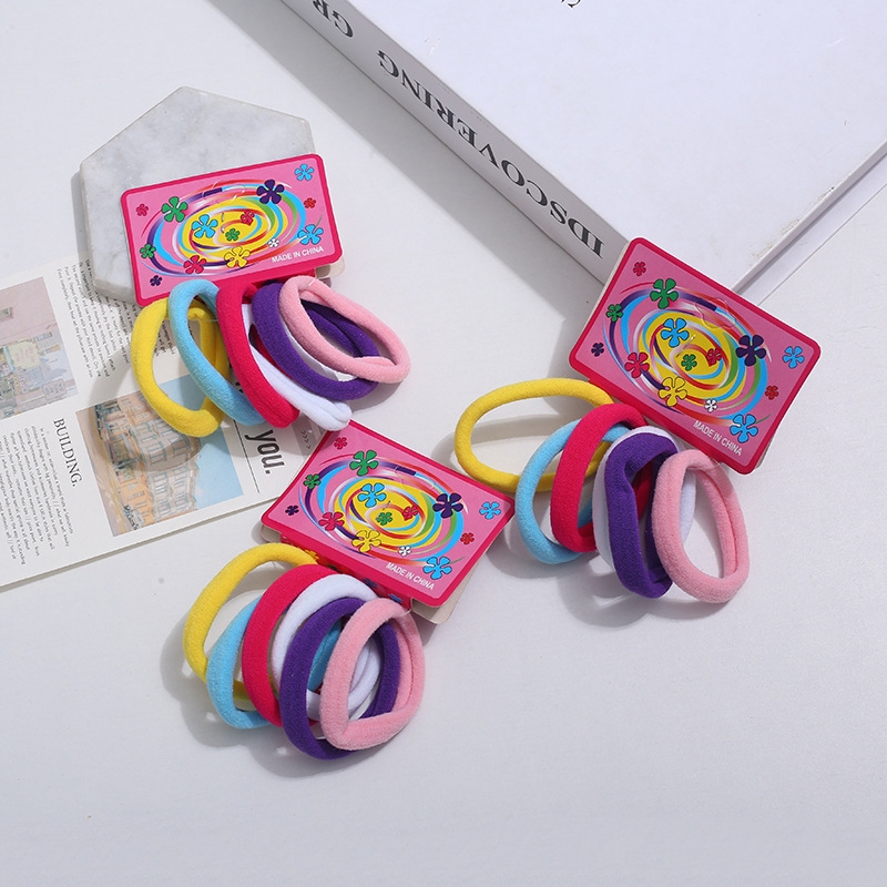 Wholesale of 72 large towel loops for cross-border trade, hair accessories in card bags, high-elasticity rubber bands, hair ties, and Korean hair ties pic 38