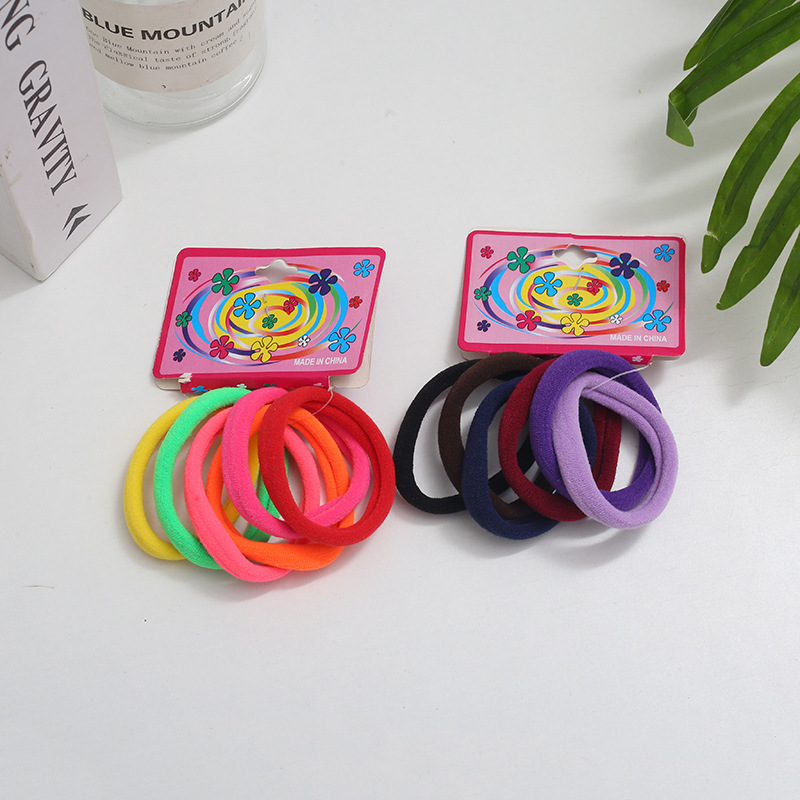 Wholesale of 72 large towel loops for cross-border trade, hair accessories in card bags, high-elasticity rubber bands, hair ties, and Korean hair ties pic 22