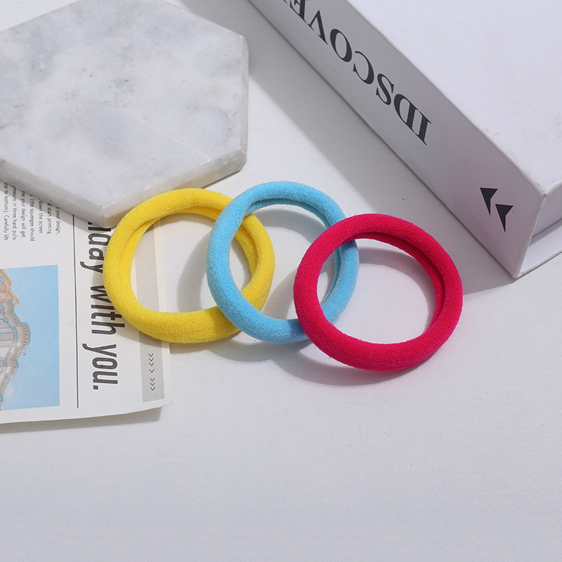 Wholesale of 72 large towel loops for cross-border trade, hair accessories in card bags, high-elasticity rubber bands, hair ties, and Korean hair ties pic 40