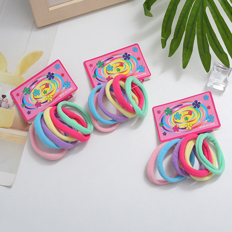 Wholesale of 72 large towel loops for cross-border trade, hair accessories in card bags, high-elasticity rubber bands, hair ties, and Korean hair ties pic 12